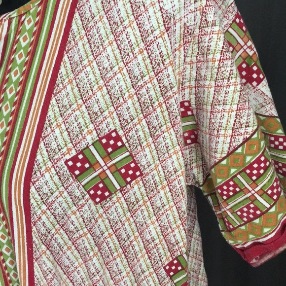 VTG 70’s Multicolor Boho Dress - Picture 7 of 12